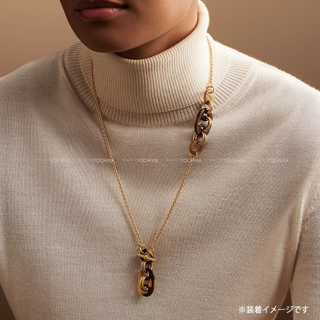 □美品□ HERMES エルメス ディーバ バッファローホーン ロング 