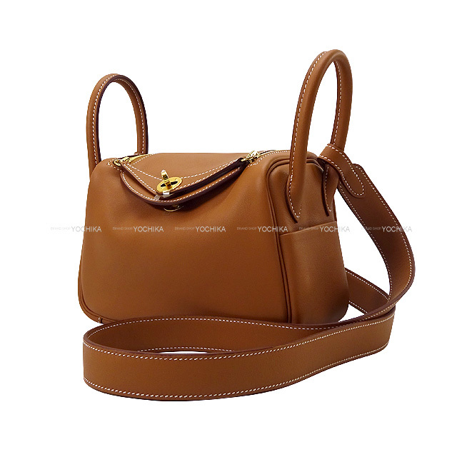 HERMES エルメス ショルダーバッグ リンディ 20 ミニ ゴールド  