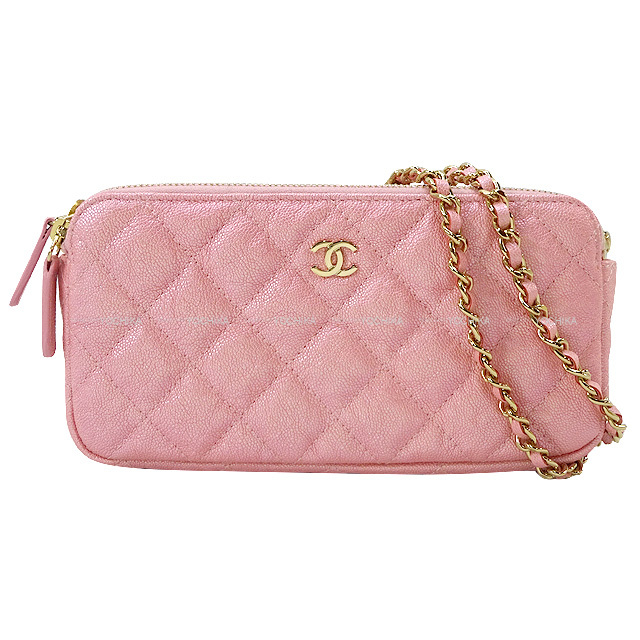 CHANEL シャネル ショルダーバッグ マトラッセ ココマーク ジップ  