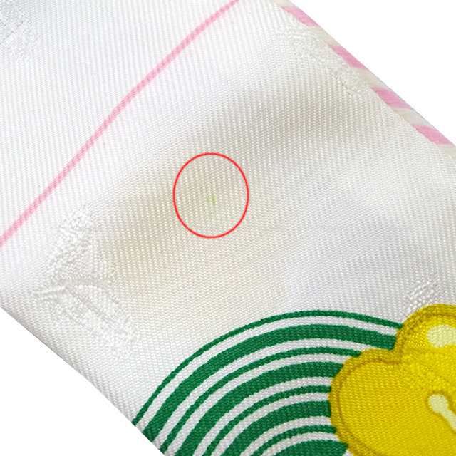 2022年春夏 HERMES エルメス スカーフ ツイリー ガルドローブポップ 白  