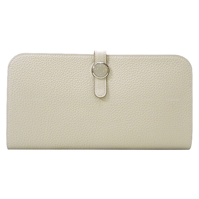 HERMES エルメス 長財布 ドゴンロング クレ トゴ シルバー金具 Z刻印