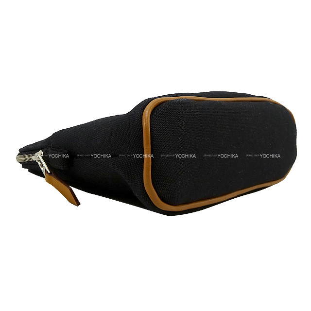 HERMES エルメス ポーチ ボリードポーチ ミニ 黒 (ブラック) コットン  