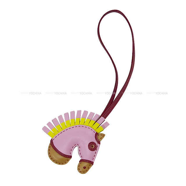 Th9880312 エルメス チャーム ジージー カマイユ 馬 U刻印 本革  