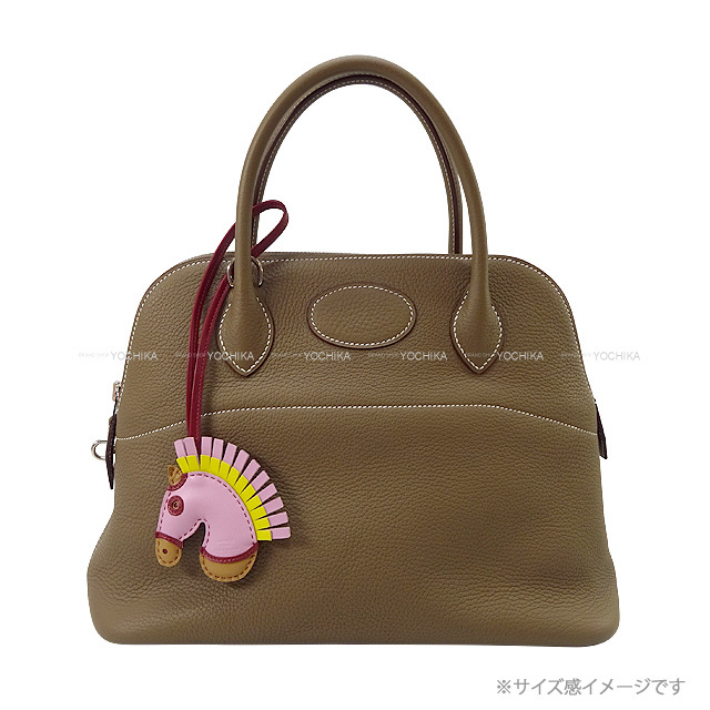 HERMES エルメス バッグチャーム ジージーカマイユ モーヴシルベストル  