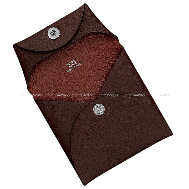 HERMES エルメス コインケース バスティア ヴェルソ ルージュセリエ