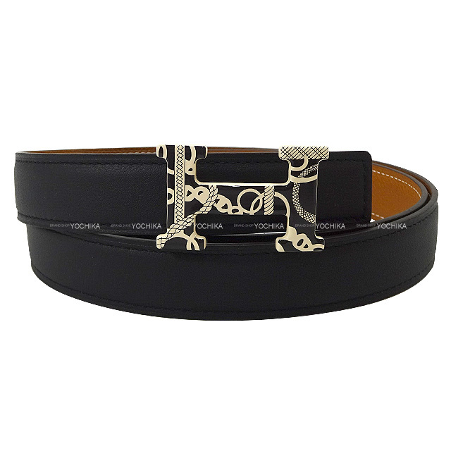 HERMES エルメス ベルト コンスタンス 24 乗馬の装具一式 Hベルト #85  