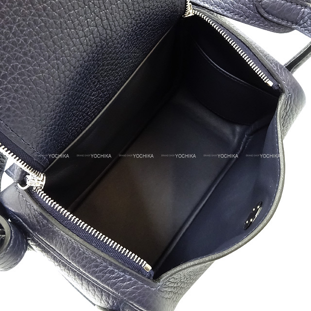 HERMES エルメス ショルダーバッグ リンディ 20 ミニ ブルーニュイ  