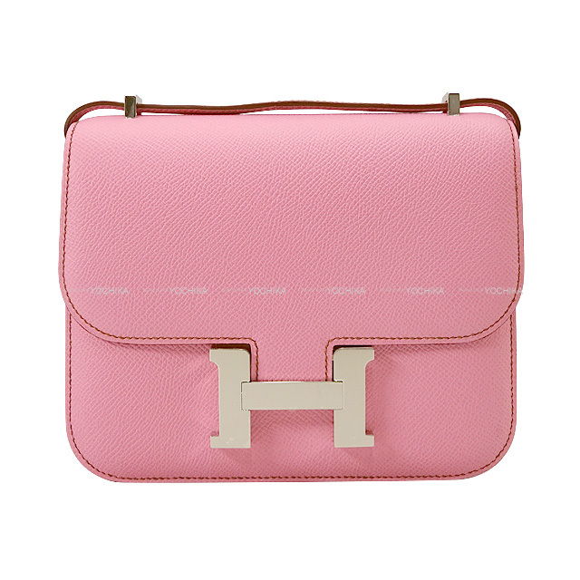 HERMES エルメス ショルダーバッグ コンスタンス3 ミニ 18 ピンク エプソン シルバー金具 Z刻印 新品 HERMES エルメス ショルダーバッグ コンスタンス3 ミニ 18 ピンク エプソン シルバー金具 Z刻印 新品