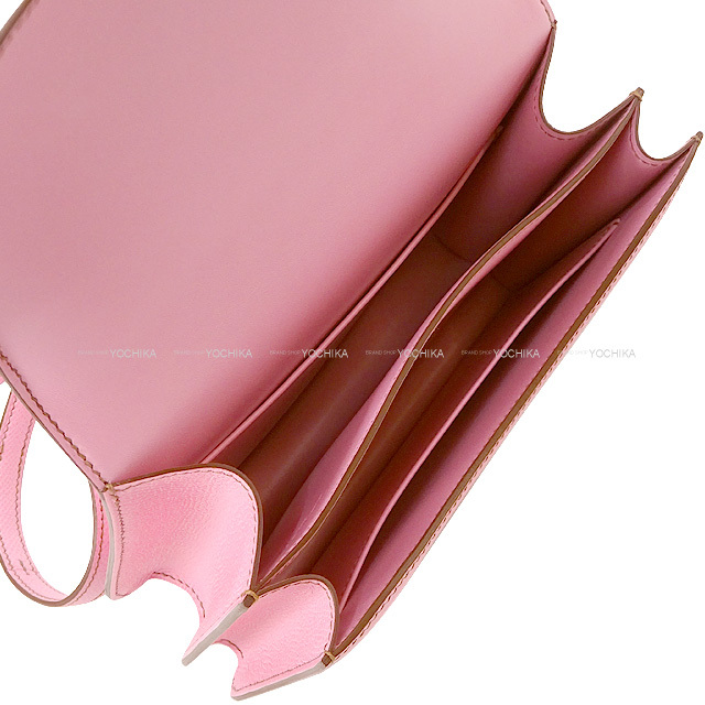 HERMES エルメス ショルダーバッグ コンスタンス3 ミニ 18 ピンク  