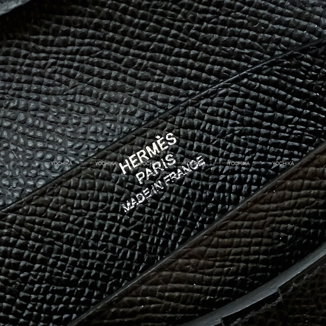 HERMES エルメス 二つ折り財布 ベアンコンパクト ソーブラック  