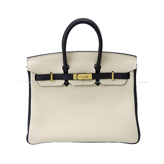HERMES エルメス ハンドバッグ バーキン25 スペシャルオーダー クレ/黒