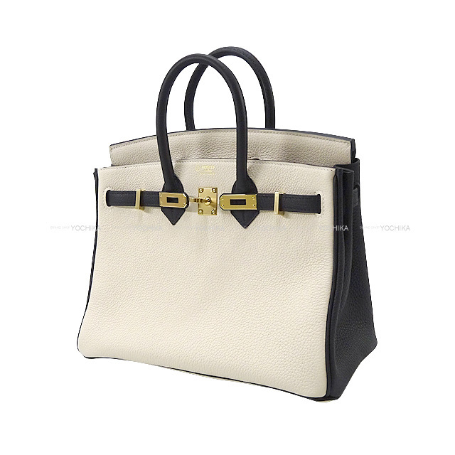HERMES エルメス ハンドバッグ バーキン25 スペシャルオーダー クレ/黒