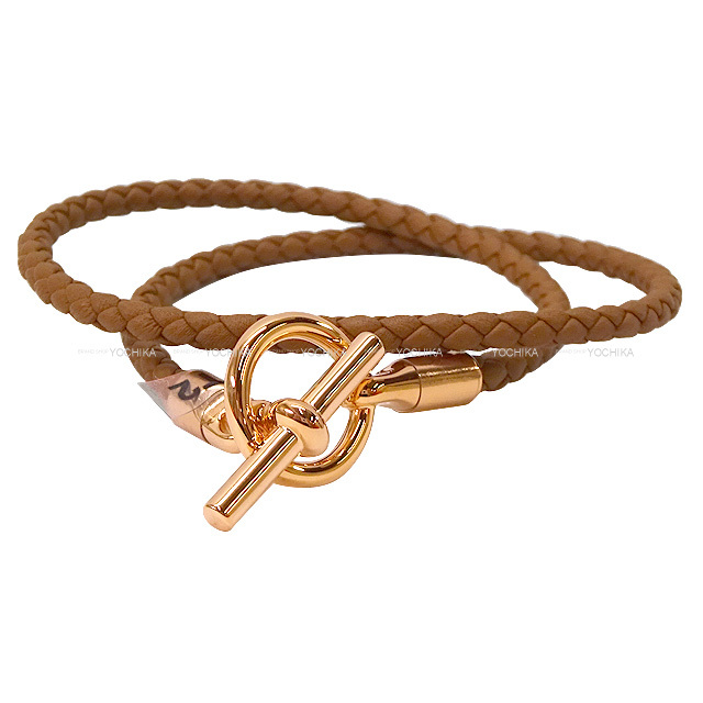 HERMES エルメス ブレスレット グレナン ドゥブルトゥール ゴールド  