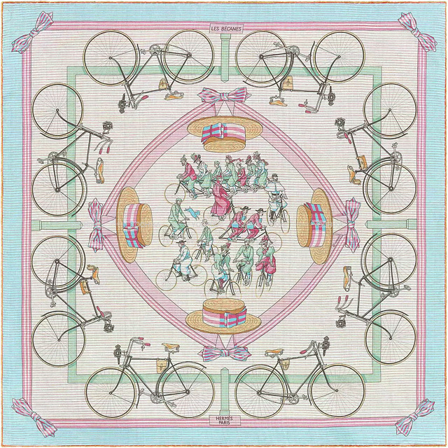 2022年春夏 HERMES エルメス スカーフ カレ70 ベカン LES BECANES  