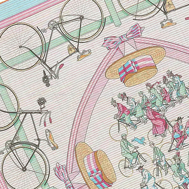 エルメス スカーフ カレ70 レベカネス Les becanes HERMES 2022年春夏  