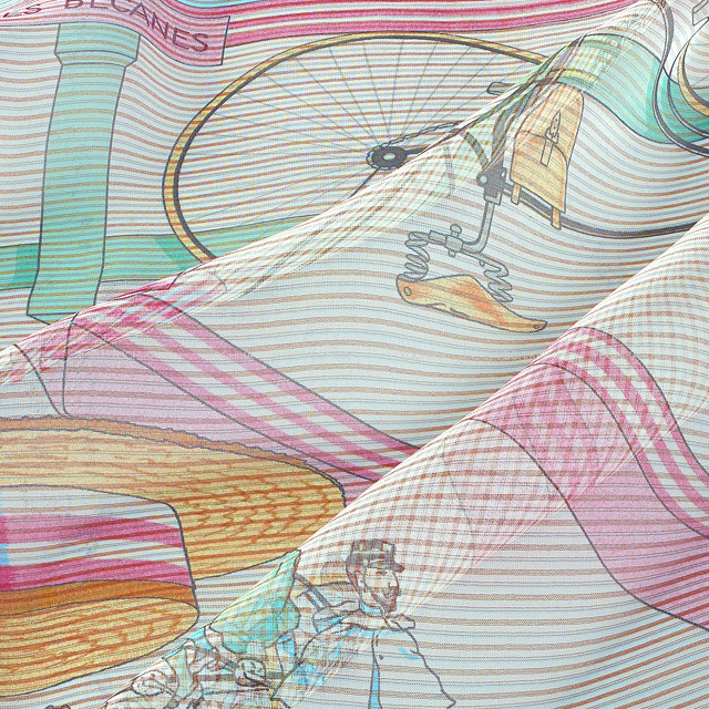 2022年春夏 HERMES エルメス スカーフ カレ70 ベカン LES BECANES  