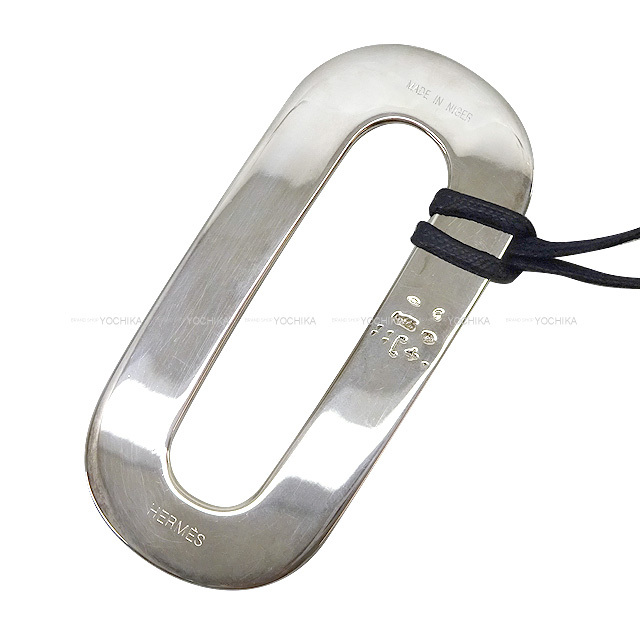 HERMES エルメス ネックレス トゥアレグ 縦長 ペンダント シルバー925  