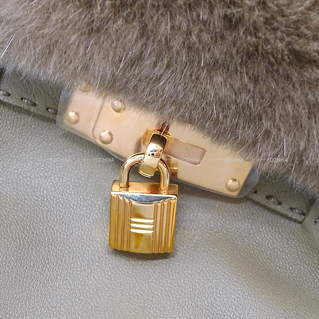 HERMES エルメス 手袋 グローブ ケリーカデナ付 プリンセス #7.5  