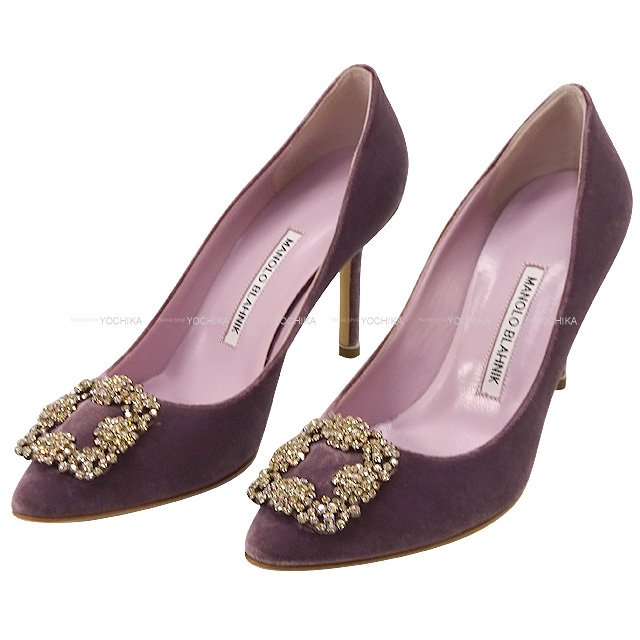 MANOLO BLAHNIK マノロブラニク パンプス ハンギシ ヒール ラベンダー  