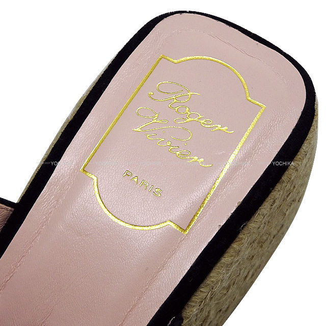【Roger Vivier】Strass Buckle ベルベット エスパドリーユ Roger Vivier◇ STRASS BUCKLE ◇ ベルベット エスパドリーユ