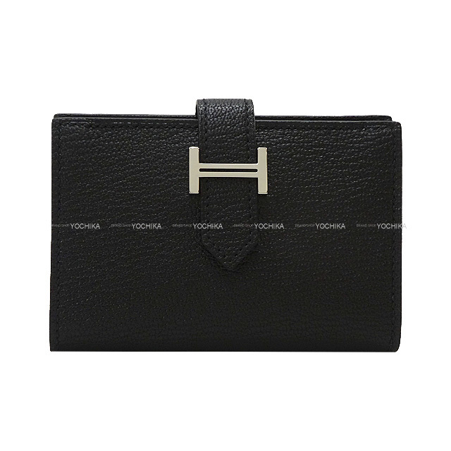HERMES エルメス カードケース ベアン カードケース 黒 (ブラック  