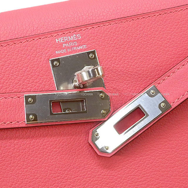 エルメス　バスティア ローズ アザレ 人気牛革　エバーカラー　新品未使用 HERMES エルメス コインケース BASTIA バスティア GM レディース