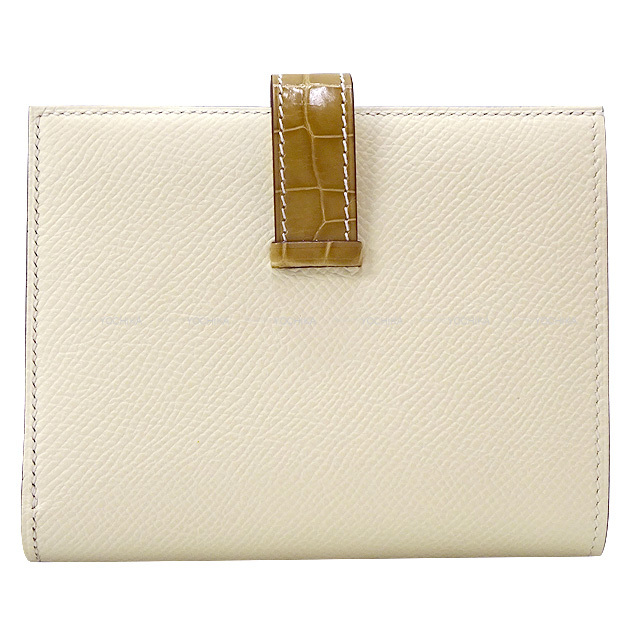 HERMES エルメス 二つ折り財布 ベアンコンパクト タッチ ナタ/ベージュ  