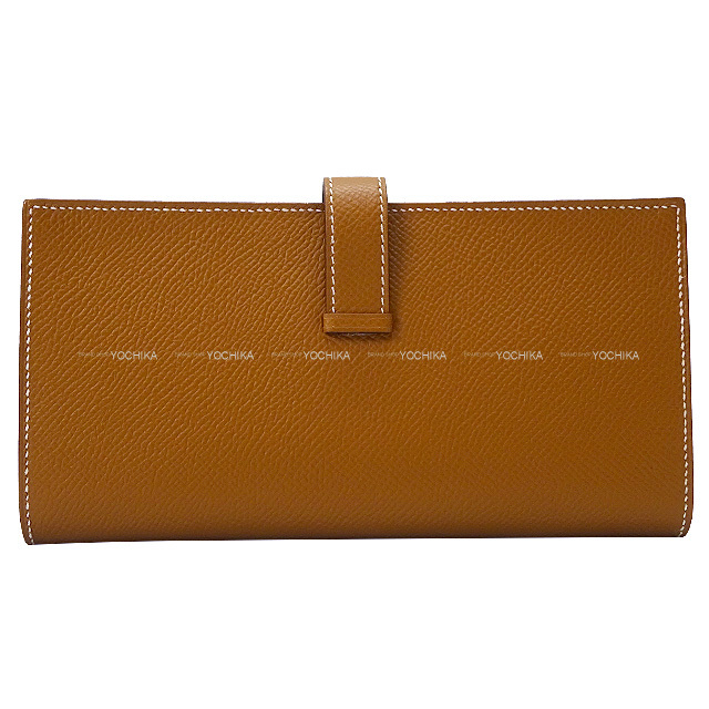 HERMES エルメス 長財布 ベアンスフレ ゴールド エプソン ゴールド金具