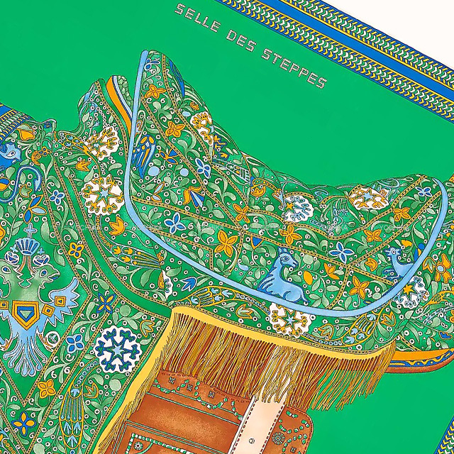 2021年春夏 HERMES エルメス スカーフ カレ90 セルデステップ  