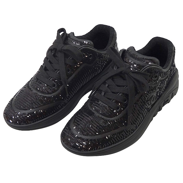 CHANEL シャネル スニーカー 20P ココマーク ロゴ #37 黒 (ブラック  