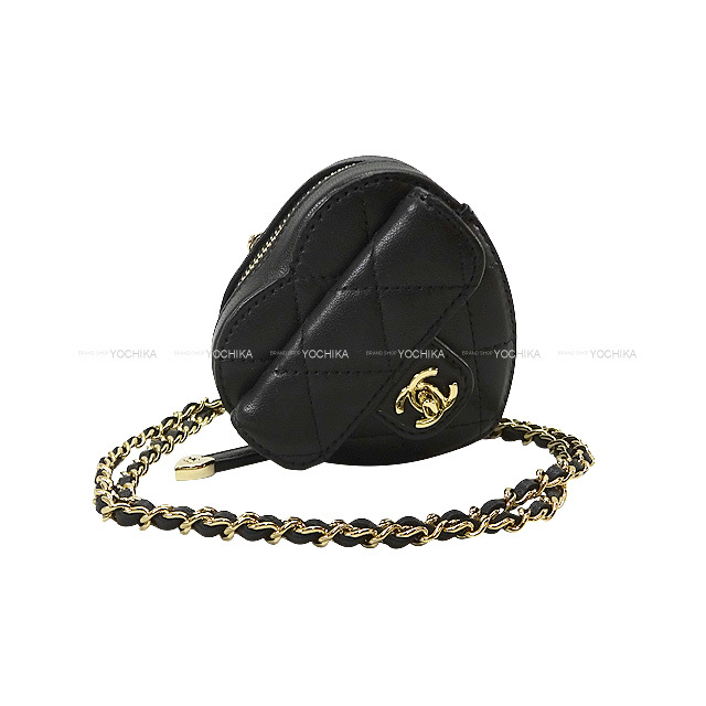 希少　シャネル　ミニミニマトラッセ　ココマーク バッグチャーム ラムスキン　黒 CHANEL ミニミニマトラッセ ココマーク バッグチャーム