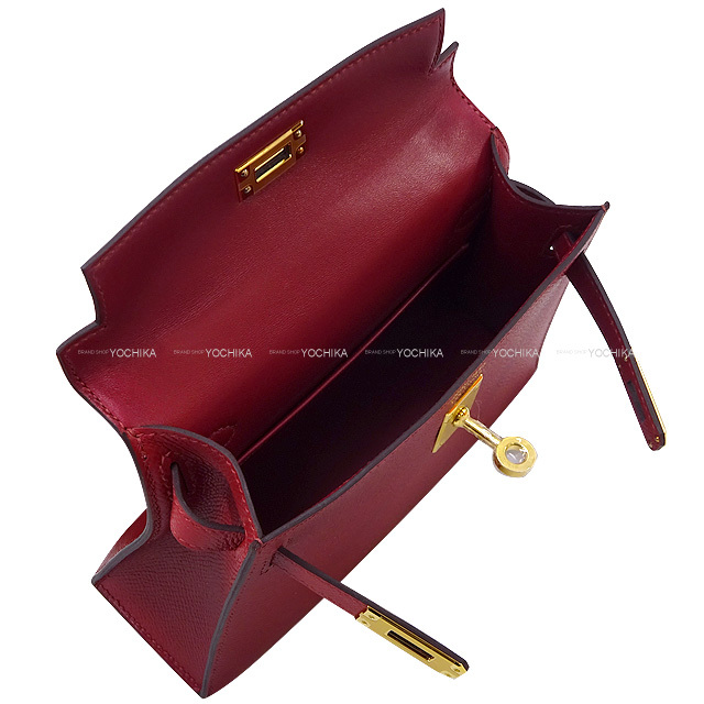 美品 HERMES エルメス 洩れ ドレミ レザー シカクF 刻印 ショルダー  