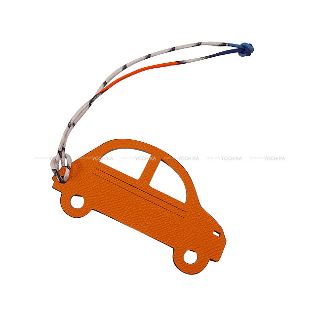 HERMES エルメス バッグチャーム プティアッシュ 車 フーオレンジ  