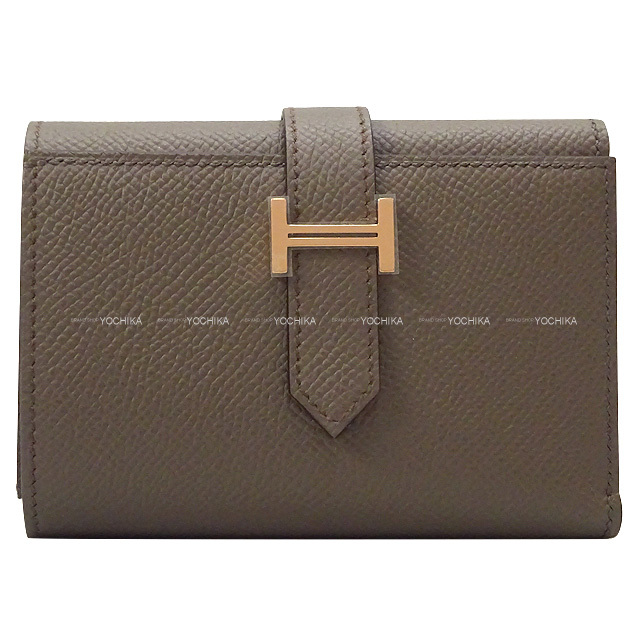 HERMES エルメス 三つ折り財布 ベアンコンビネ エタン エプソン