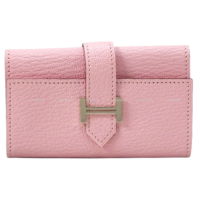 HERMES エルメス キーケース ベアン 4連キーケース ローズサクラ  