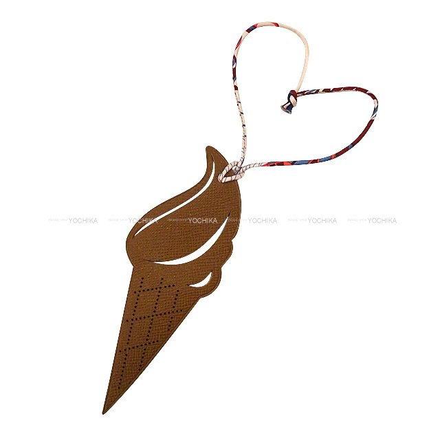 HERMES エルメス バッグチャーム プティアッシュ アイスクリーム  