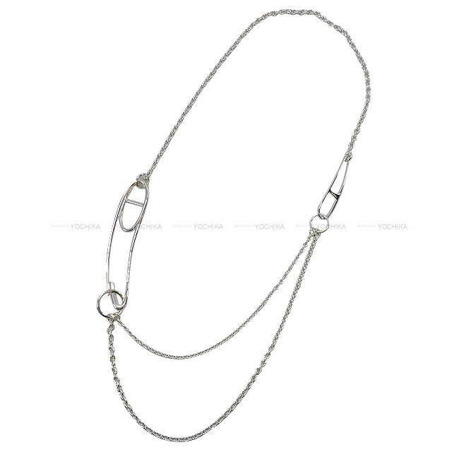 HERMES エルメス ネックレス ダブルロング シェーヌダンクル パンク  