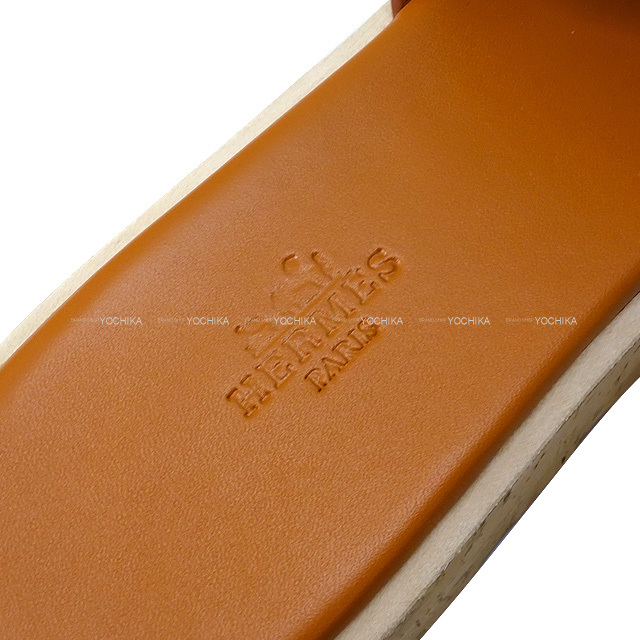 HERMES エルメス サンダル EZE30 エズ30 マロングラッセ カーフ