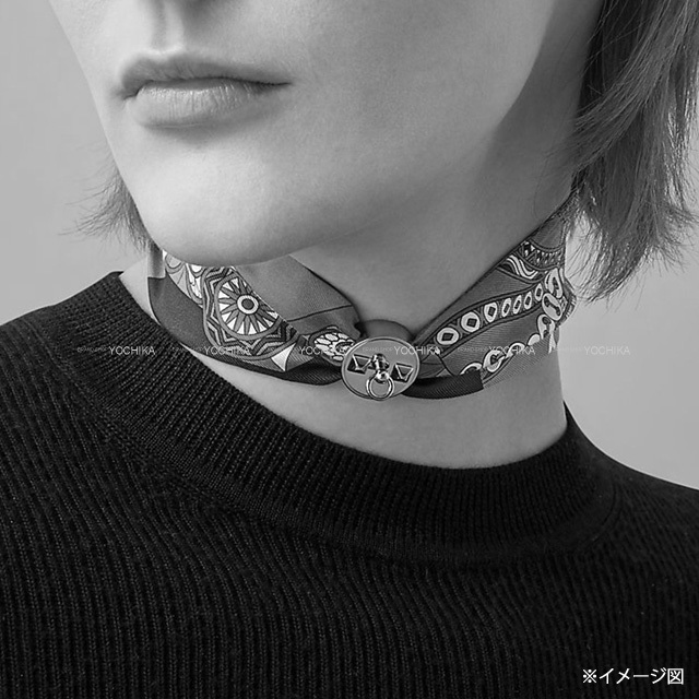 HERMES エルメス スカーフリング ツイリー コリエドシアン