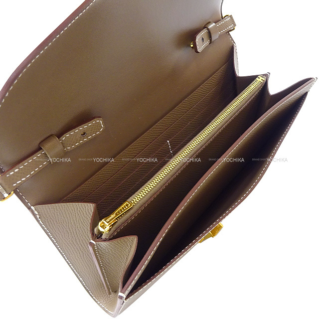 超美品❤️ HERMES 長財布 コンスタンストゥーゴー エトゥープ ゴールド HERMES エルメス 長財布 コンスタンスロング ウォレット