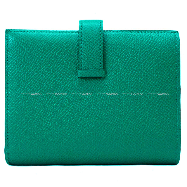 HERMES エルメス 二つ折り財布 ベアンコンパクト ヴェールジェイド