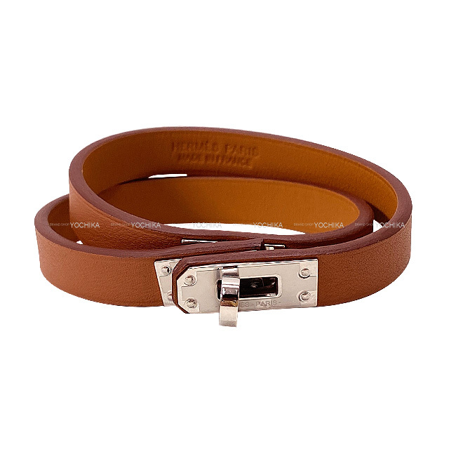 HERMES エルメス ブレスレット ミニ ケリー ドゥブルトゥール ゴールド  