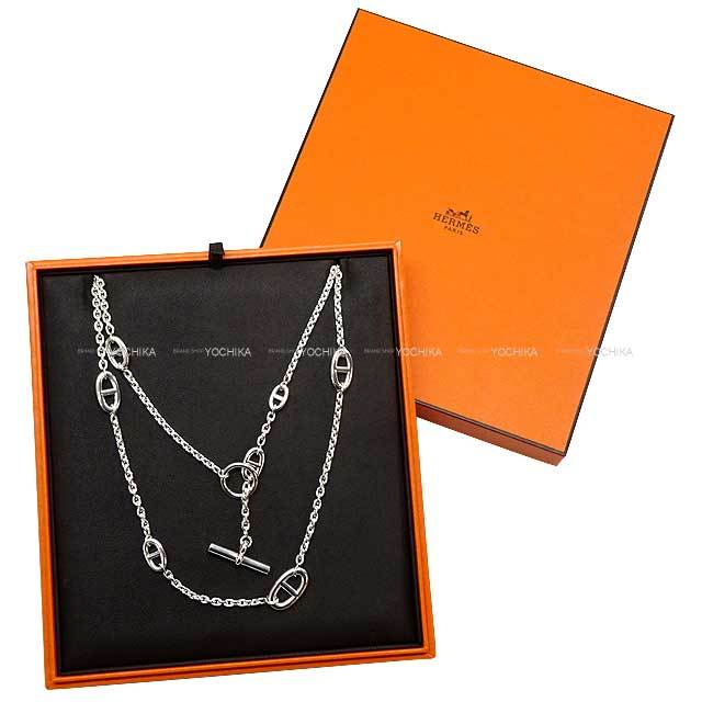 HERMES エルメス ネックレス ファランドール シェーヌダンクル ロング 