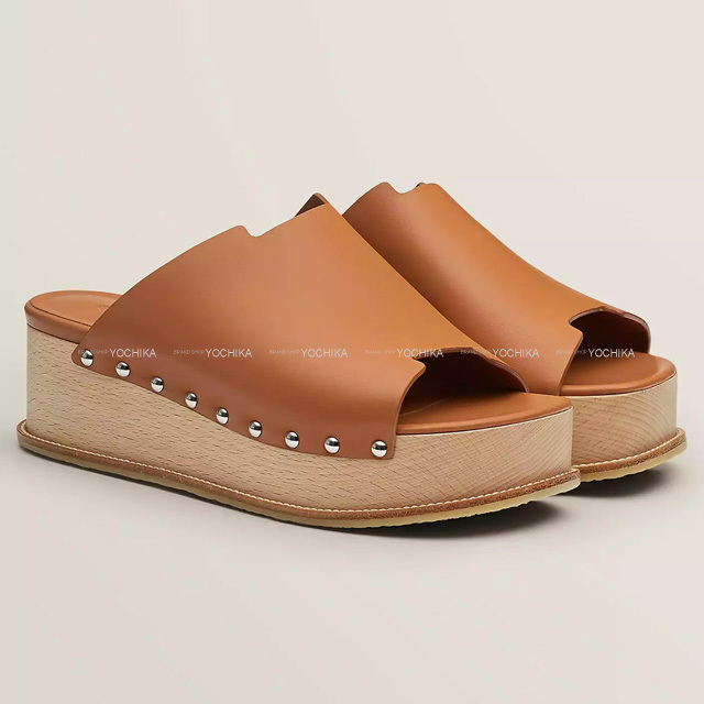 2022年 秋冬 HERMES エルメス サンダル レディース ウエッジソール  