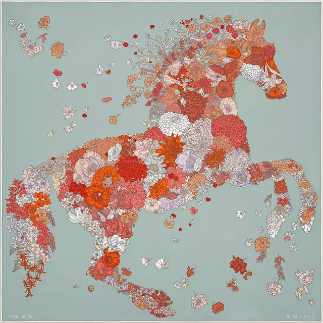 2022年 秋冬 HERMES エルメス スカーフ カレ90 ローブレジェール  