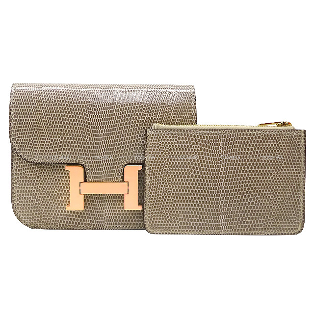 HERMES エルメス 二つ折り財布 コンスタンス スリム トゥルティール  