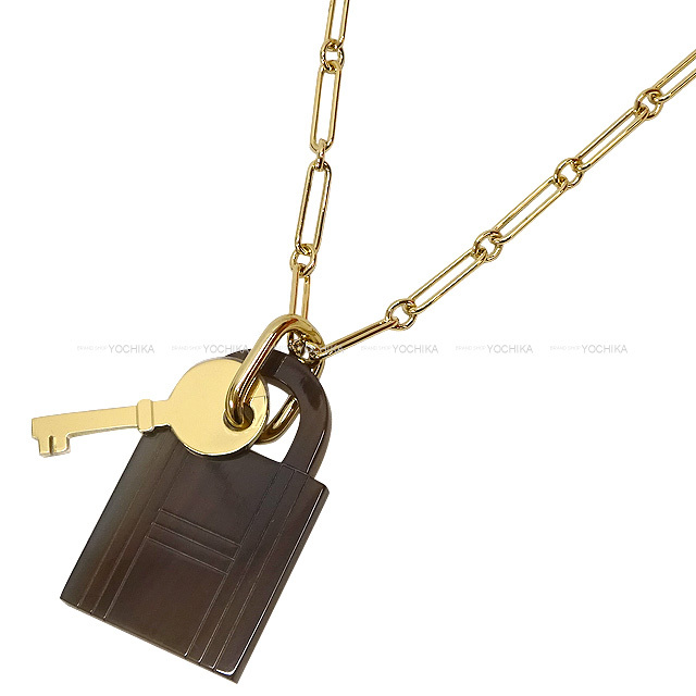 HERMES エルメス ネックレス カデナ&鍵型 アミュレット パドロック GM  