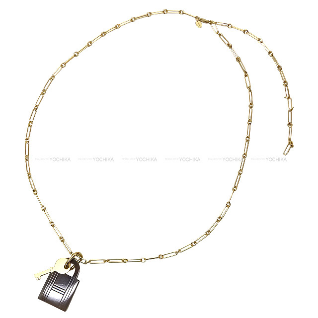 HERMES エルメス ネックレス カデナ&鍵型 アミュレット パドロック GM 