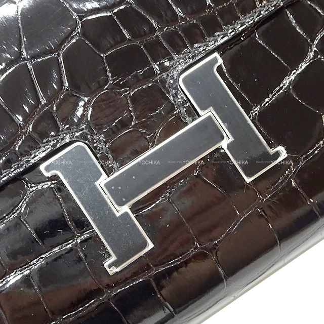 HERMES エルメス 長財布 コンスタンスロング トゥーゴー 黒 (ブラック