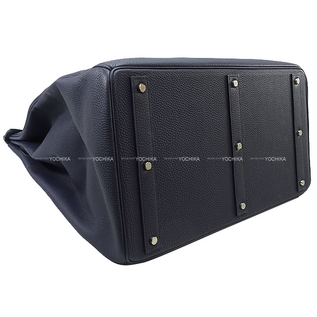 HERMES エルメス ハンドバッグ オータクロア50 ブルーニュイ トゴ